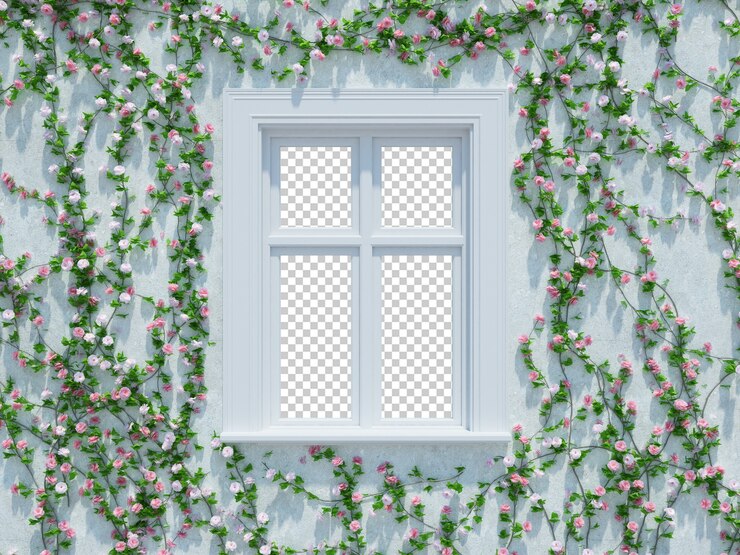 PSD 3d render ivy plants isoladas