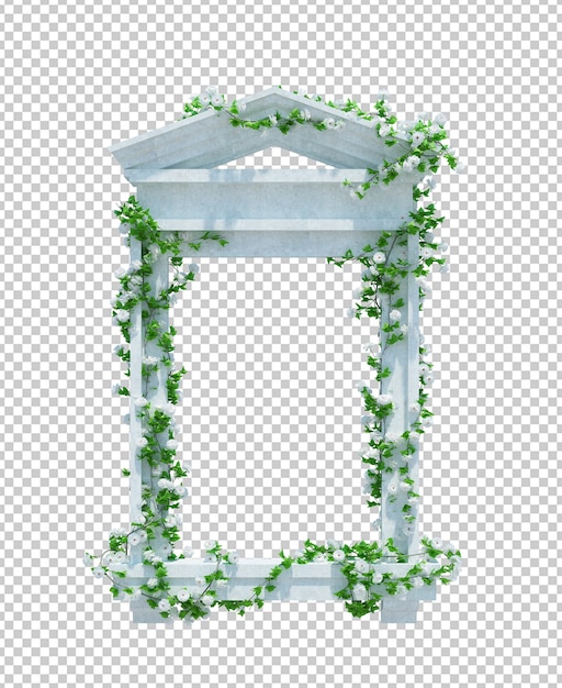 PSD 3d render ivy plants isoladas