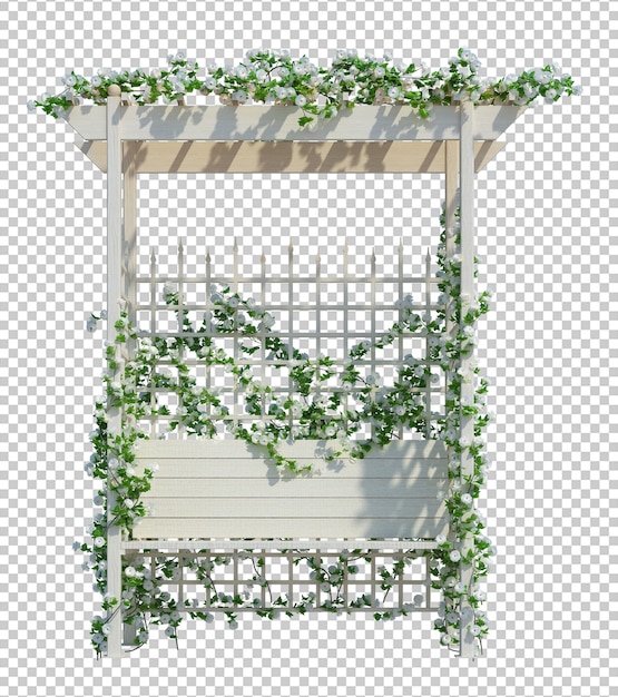 PSD 3d render ivy plants isoladas