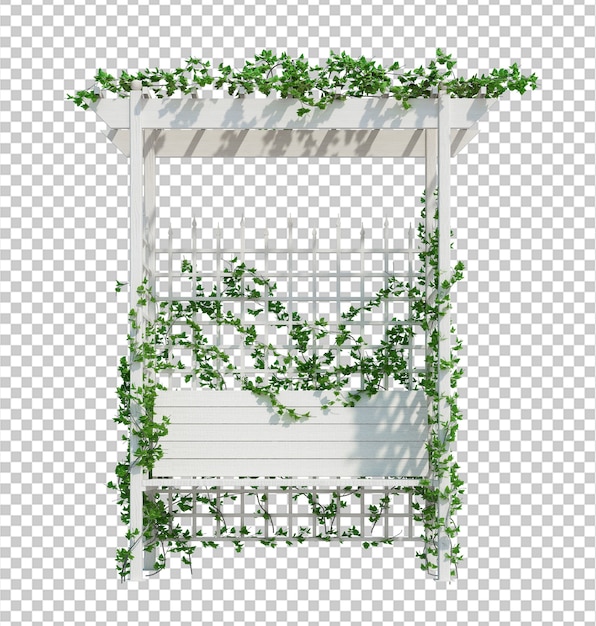 PSD 3d render ivy plants isoladas