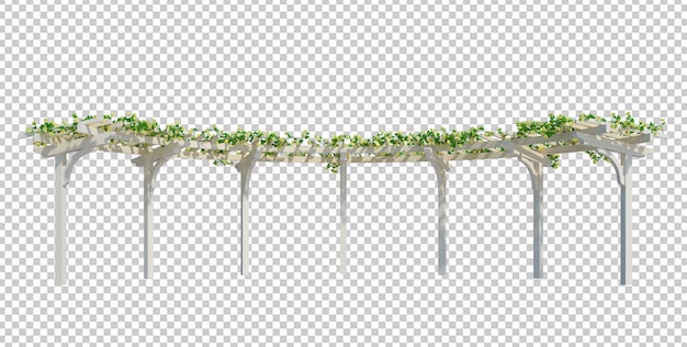 PSD 3d render ivy plants isoladas