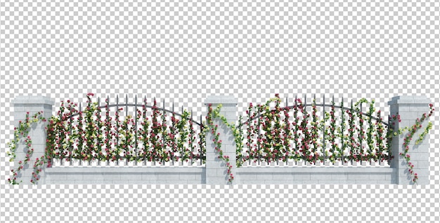 PSD 3d render ivy plants isoladas