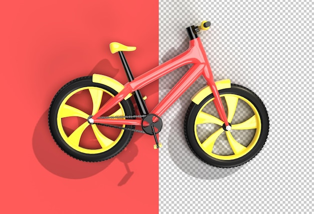 3D-Render-Konzept des modernen Radfahrens.