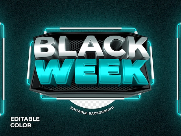 3D Render Label Black Friday Element 3D für Komposition