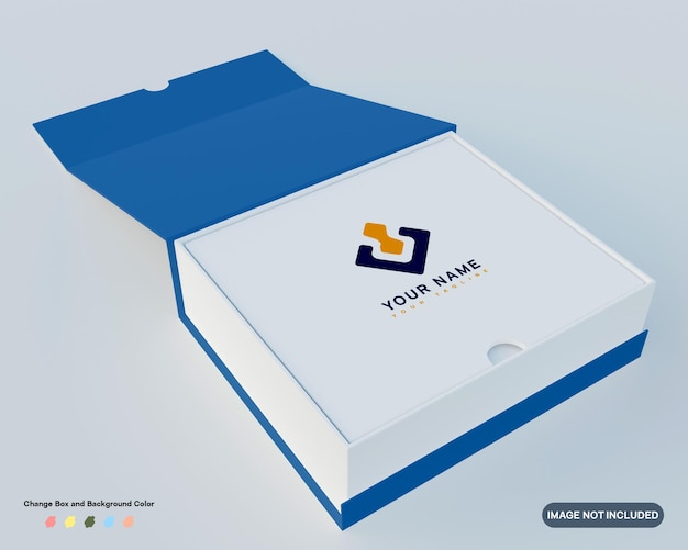 3D render makety kartonové krabice pro balení