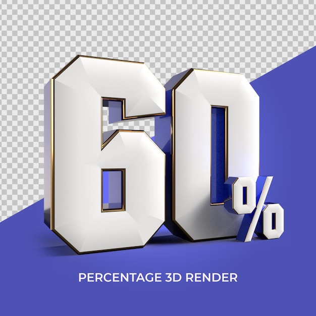 3D Render número 60 porcentaje