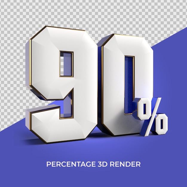 3D Render número 90 porcentaje