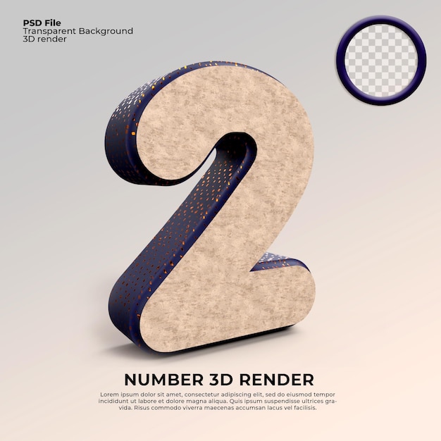 3D Render Nummer 2 Steinstruktur