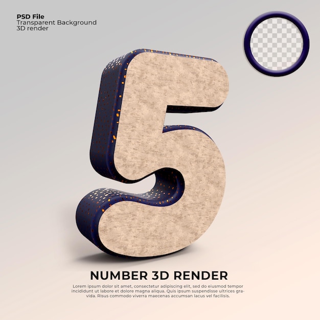 3D Render Nummer 5 Steinstruktur