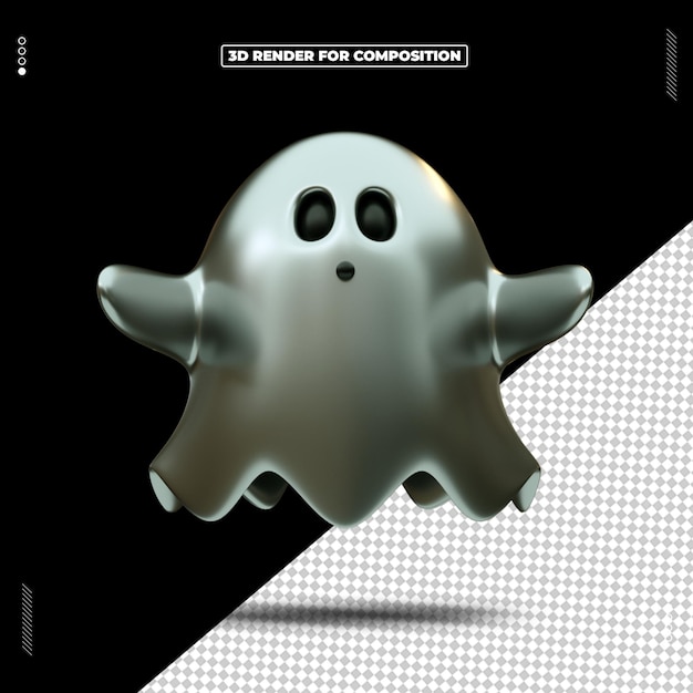 3d render objeto día feliz halloween