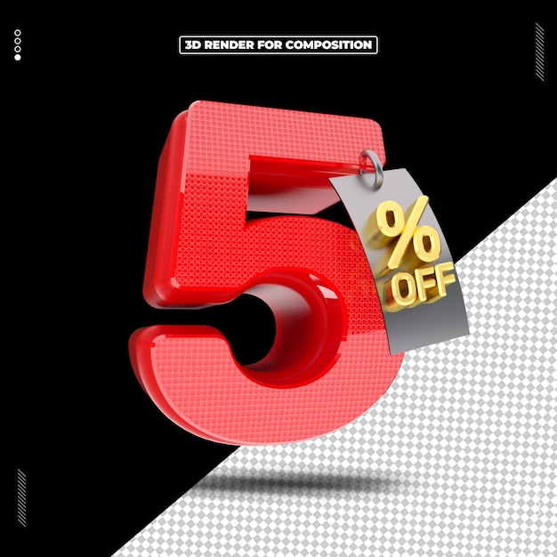 3D Render of 55 Off Sale
