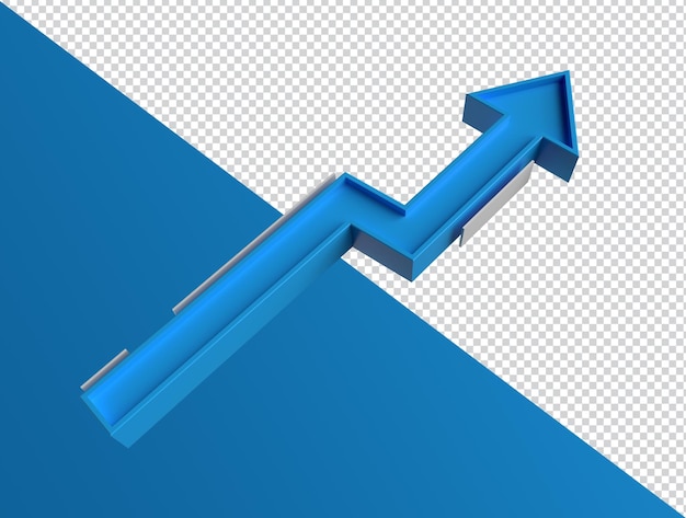3D render of arrow