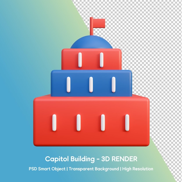 3D Render of Capitol Building