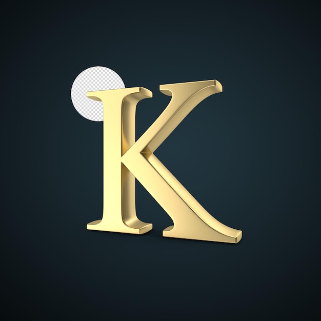 3D render oro K