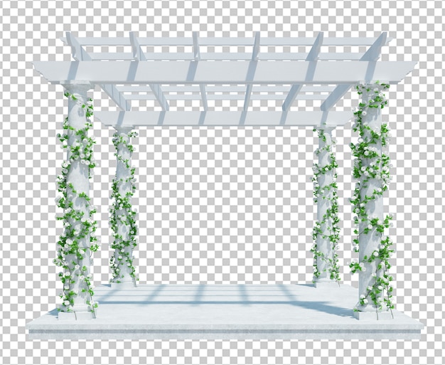 3D Render piante di edera isolate