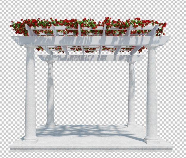 3D Render piante di edera isolate
