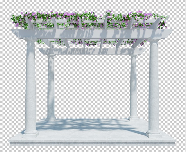 3D Render piante di edera isolate