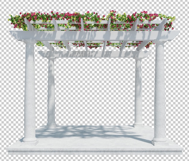 3D Render piante di edera isolate