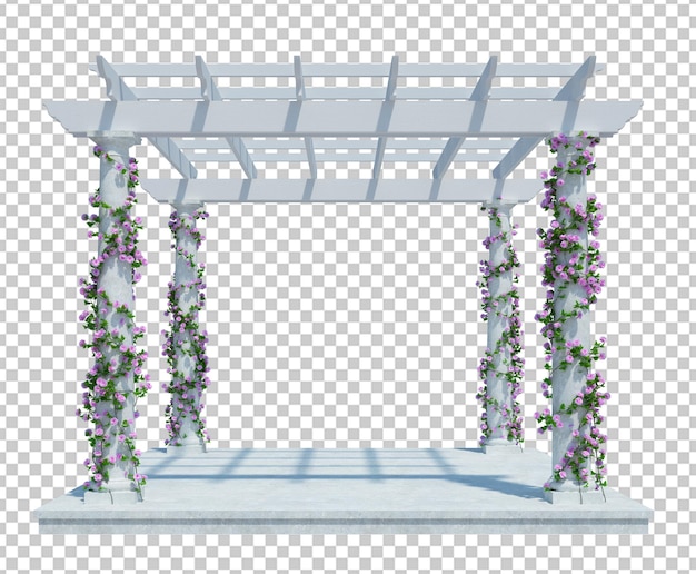 3D Render piante di edera isolate