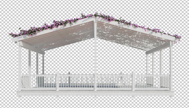 3D Render piante di edera isolate