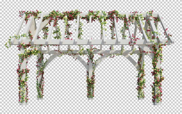 3D render plantas de hera isoladas no fundo branco