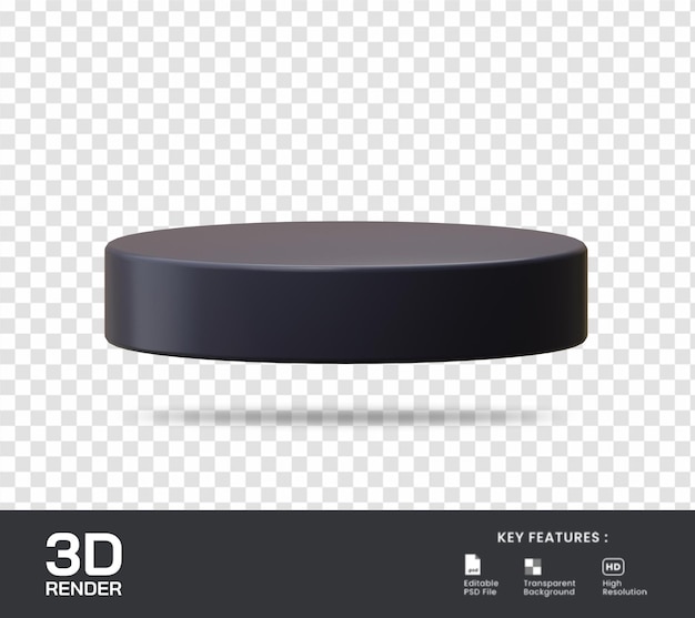 3D-Render-Podiumsanzeige für isolierte Werbedarstellung