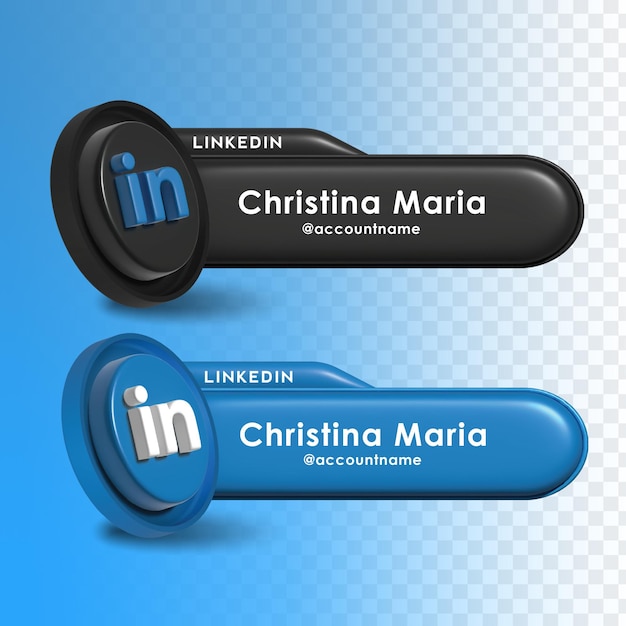 3d render progettazione di promozione linkedin
