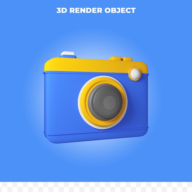 3D render semplice fotocamera