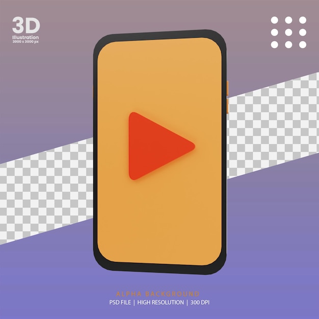 3D-Render-Smartphone-Medienillustration