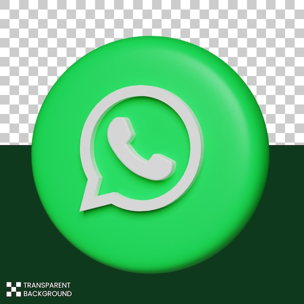 3D-Render-Social-Media-Whatsapp-Symbol