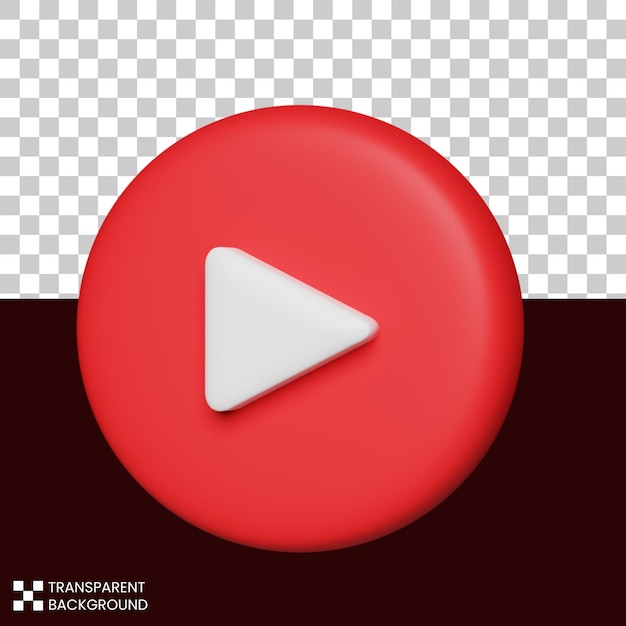 3D-Render-Social-Media-Youtube-Symbol