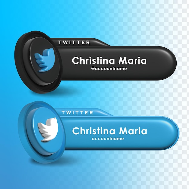 PSD 3d-render-twitter-promotion-design