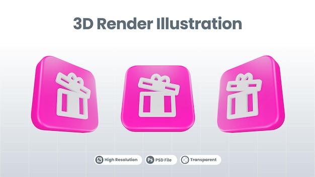 3D Render Valentine con icono de búsqueda para UI UX Web Mobile App Social Media Promotion