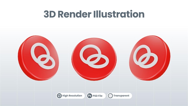 3D Render Valentine con icono de candado de corazón para UI UX Web Mobile App Social Media Promotion