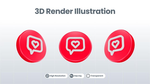 3D Render Valentine con icono de carrito para UI UX Web Mobile App Social Media Promotion