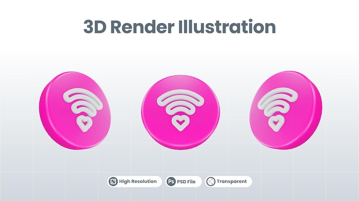 PSD 3d render valentine con icono de copa de vino para ui ux web mobile app social media promotion
