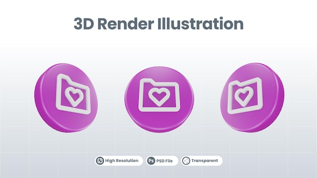 3d render valentine con icono de cupido para ui ux web mobile app social media promotion