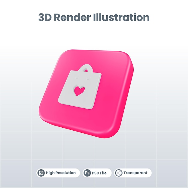 3D Render Valentine con icono masculino femenino para UI UX Web Mobile App Social Media Promotion