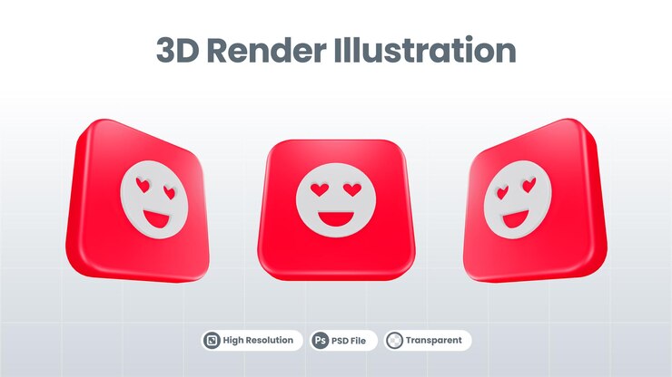 PSD 3d render valentine with bed icon para ui ux web mobile app social media promotion