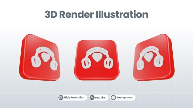 3D Render Valentine With cake Icon para UI UX Web Mobile App Social Media Promotion