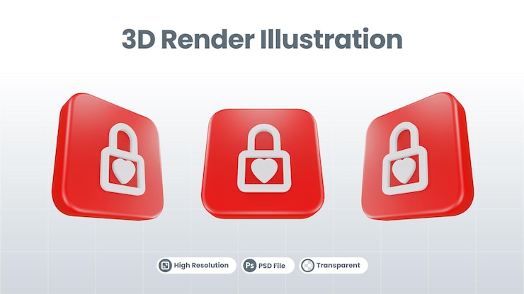 PSD 3d render valentine with enamorarse icon for ui ux web mobile app social media promotion