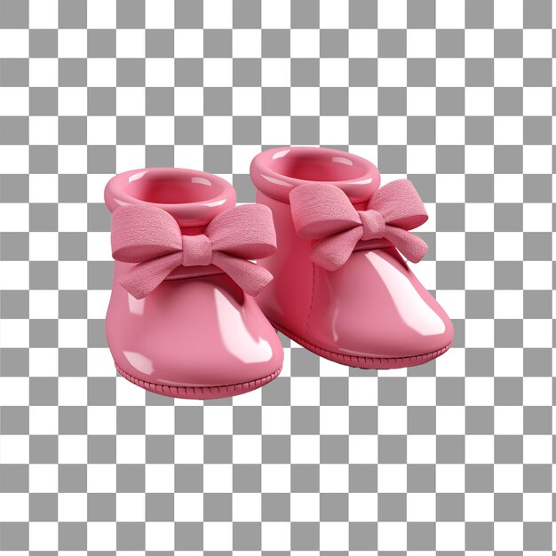 PSD 3d-render von babyschuhen