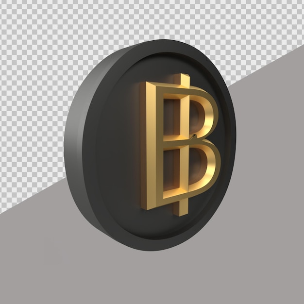 3D Render Währung Baht
