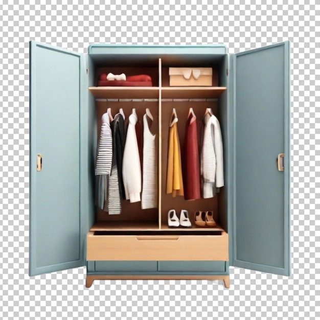 PSD 3d render wardrobe png psd