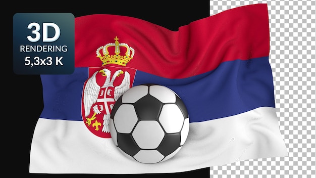 PSD 3d render weltflagge fußball fußball