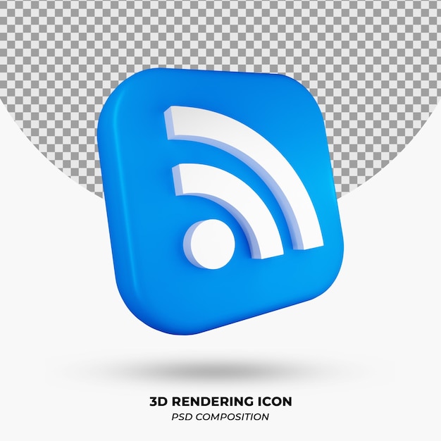 3D-Render-WLAN-Symbolobjekt