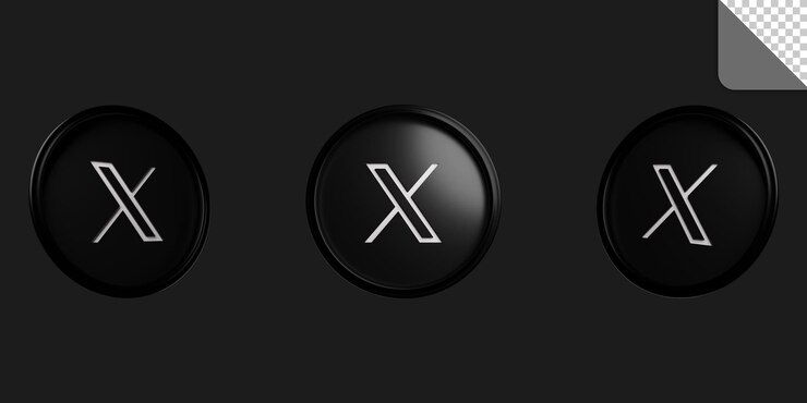PSD 3d render x icono