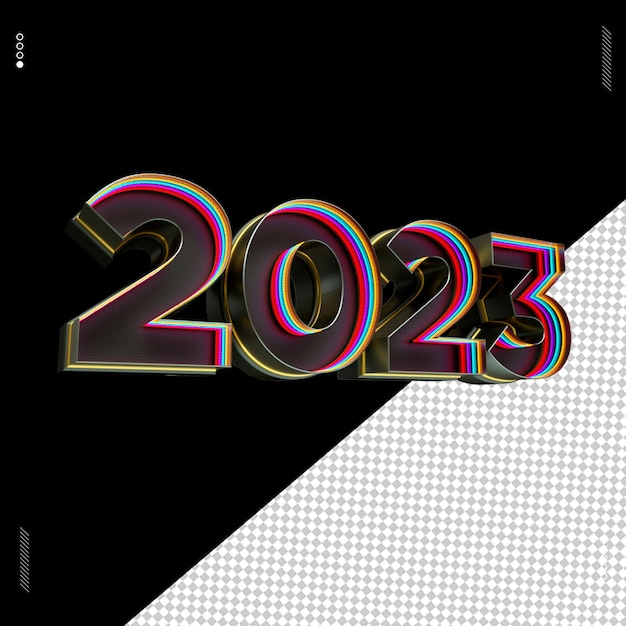 3D-Render-Zahlenschrift Neonlicht