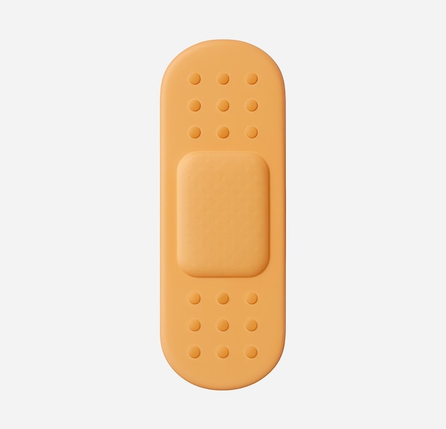 3D-Rendered Band-Aid isoliert auf Weiß