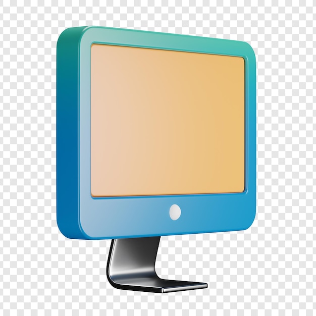 3D Rendered Computer Monitor